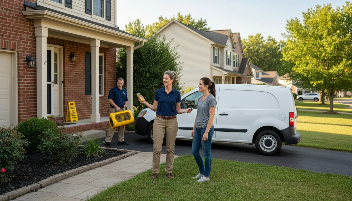 Residential water damage restoration in Magnolia, MS